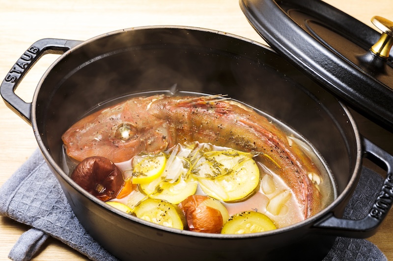 国産檸檬と瀬戸内鮮魚のSTAUB